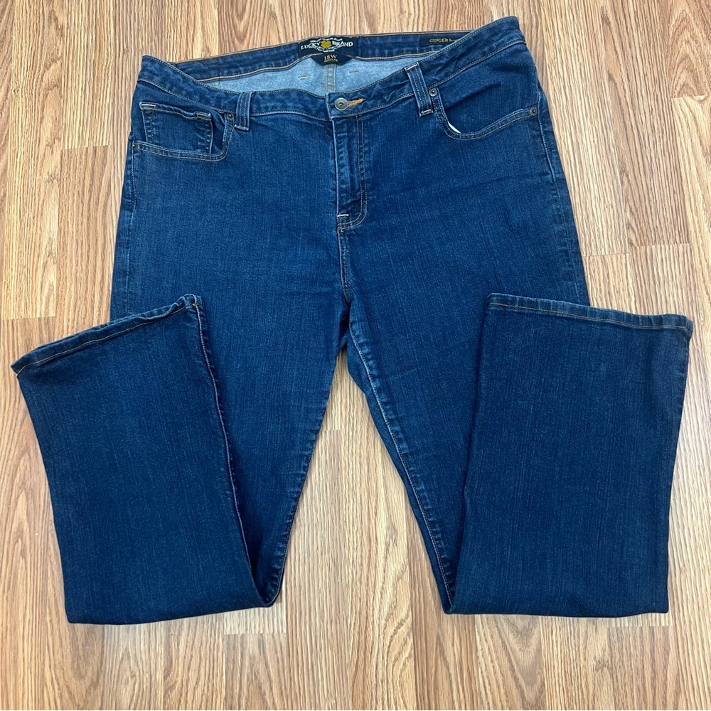 Lucky Brand Ginger Boot Cut Women's Jeans Plus Size 18W Mid Rise Stretch